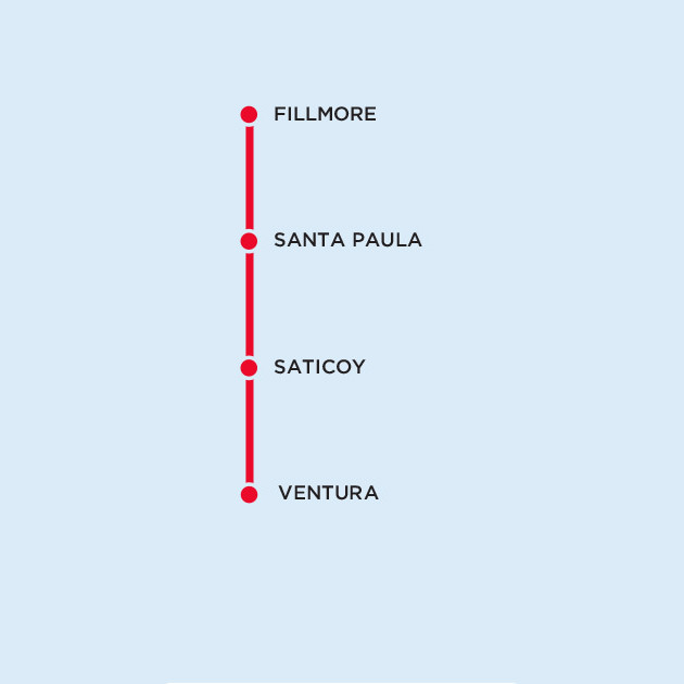 VCTC Highway 126 Map Legend - Click Here for Schedule