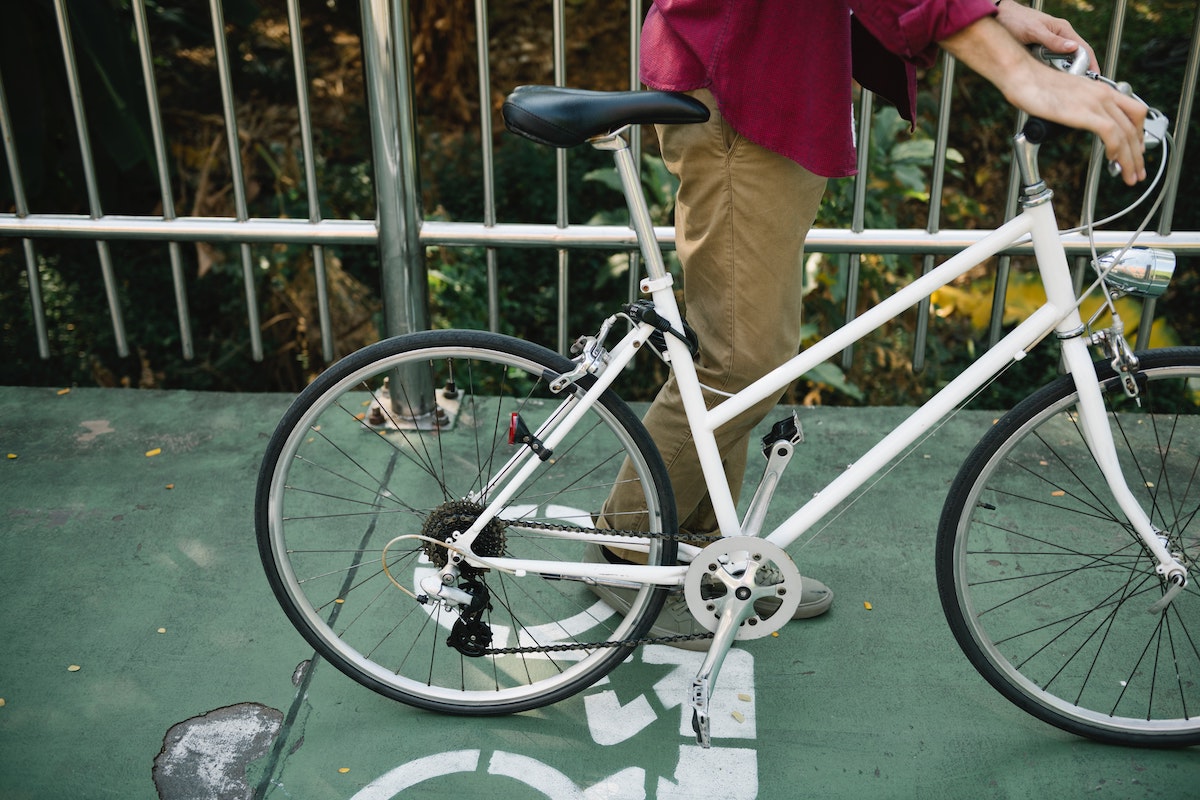 Bike on transit station