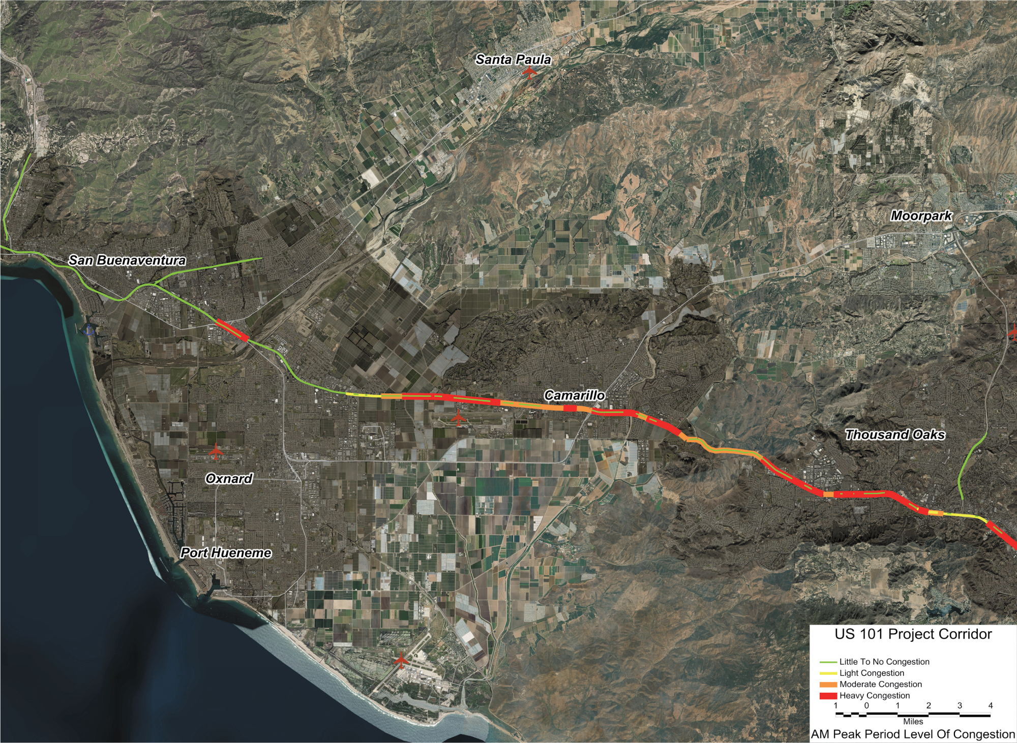 Existing AM Congestion Map